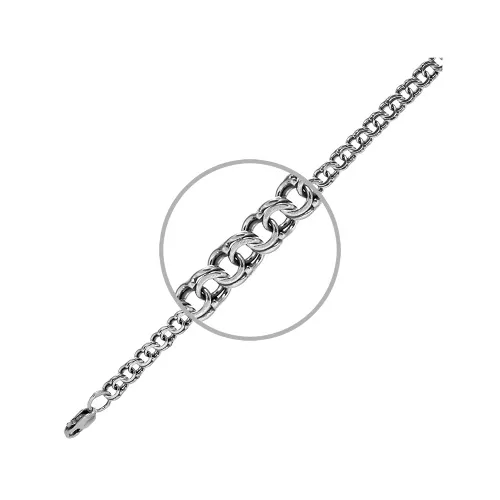 Цепочка Серебро 925, плетение Бисмарк, 1055
