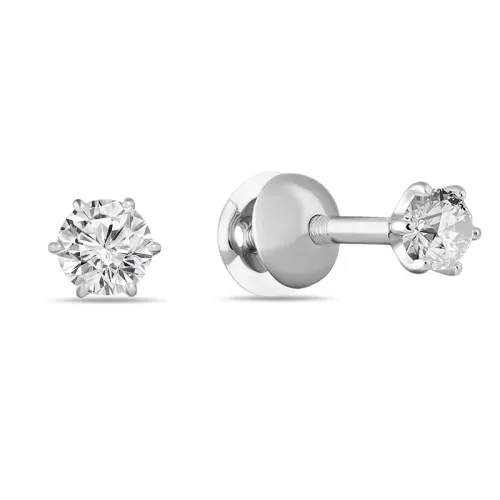 Серьги пусеты-гвоздики, Золото 585, 21-215280