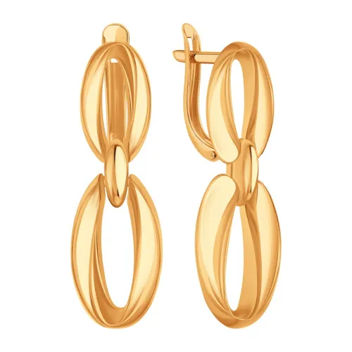 Серьги, Золото 585, Т10002Г311