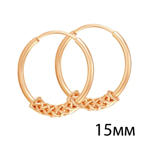 Конго/серьги-кольца,  Золото 585 , 00-62-0429-00