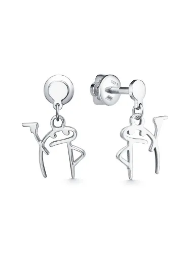 Серьги пусеты-гвоздики, Серебро 925, С-055