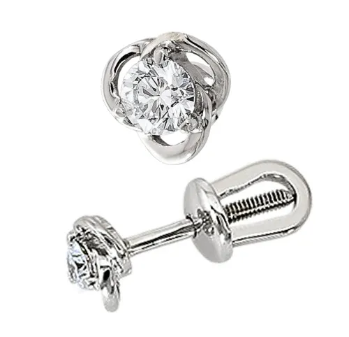 Серьги пусеты-гвоздики, Золото 585, 159421ю