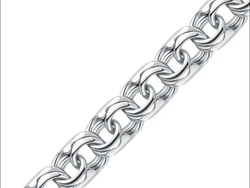 Цепочка Серебро 925, плетение Бисмарк, 1070