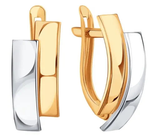 Серьги, Золото 585, Т13062Б156