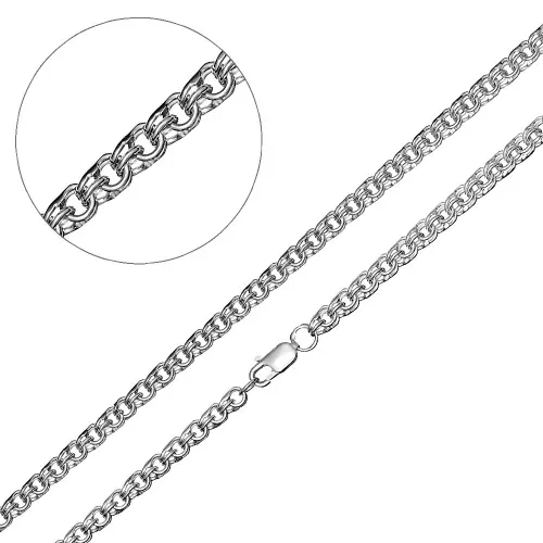 Цепочка Серебро 925, плетение Бисмарк, БСР7р 100 